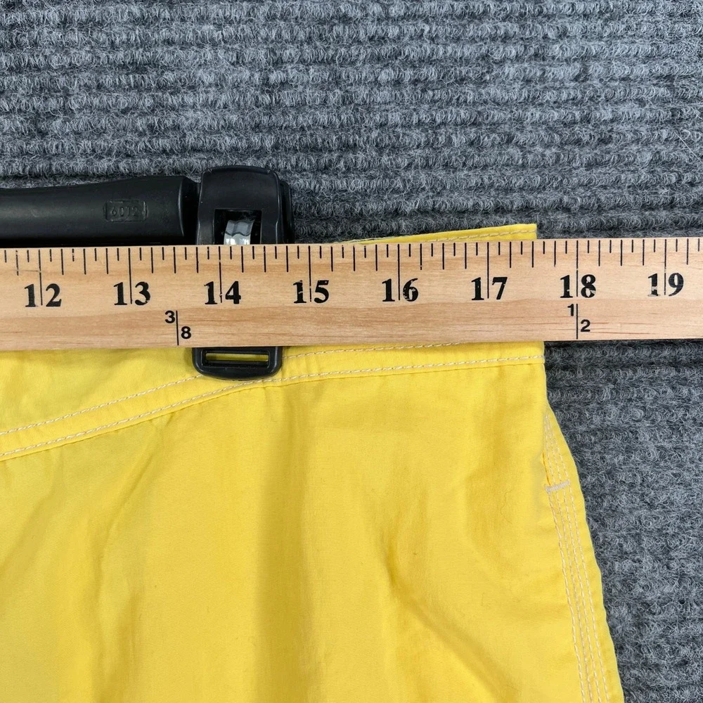 Polo Ralph Lauren Swim Trunks Men L Yellow Cargo Pocket Drawstring Beachwear